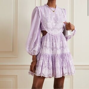 Zimmermann cutout embroidered dress - Anglaise Eyelet